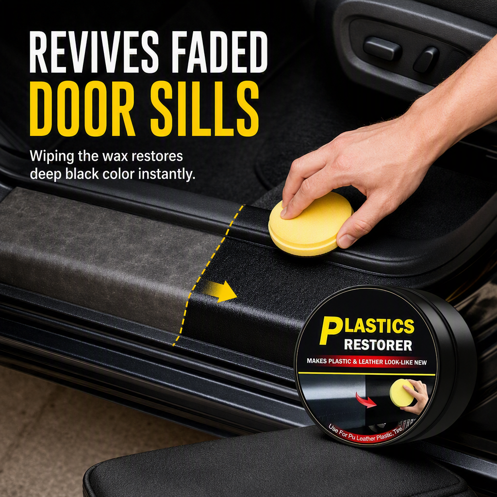 Car Interior Plastic Restoration Wax and Scratch Repair