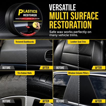 Car Interior Plastic Restoration Wax and Scratch Repair