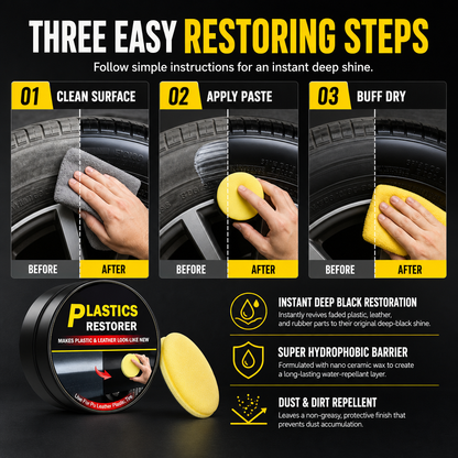 Car Interior Plastic Restoration Wax and Scratch Repair
