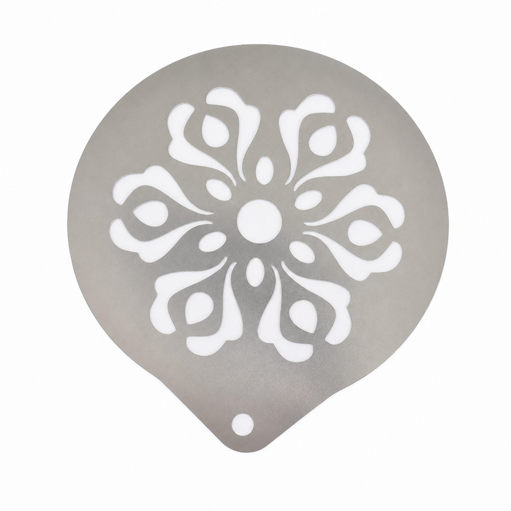 Stainless Steel Coffee Latte Art Stencil