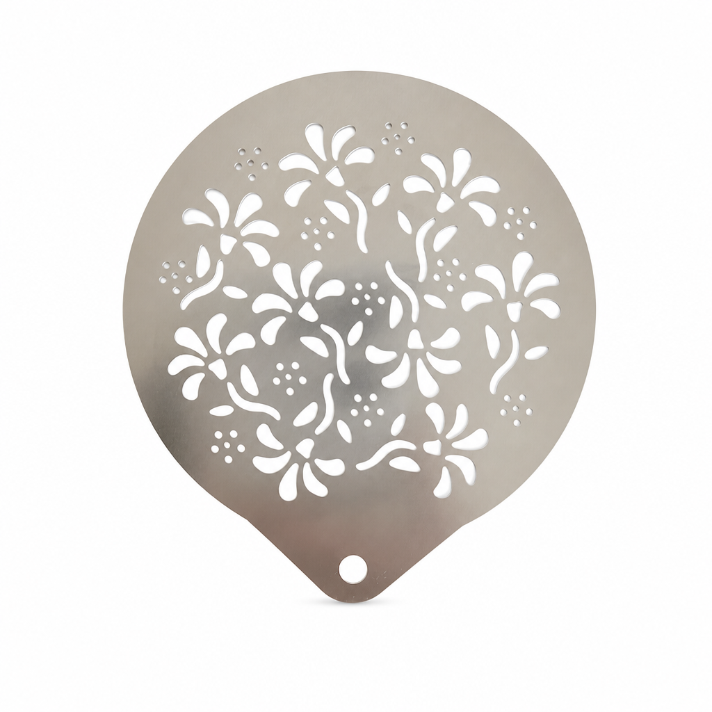 Stainless Steel Coffee Latte Art Stencil