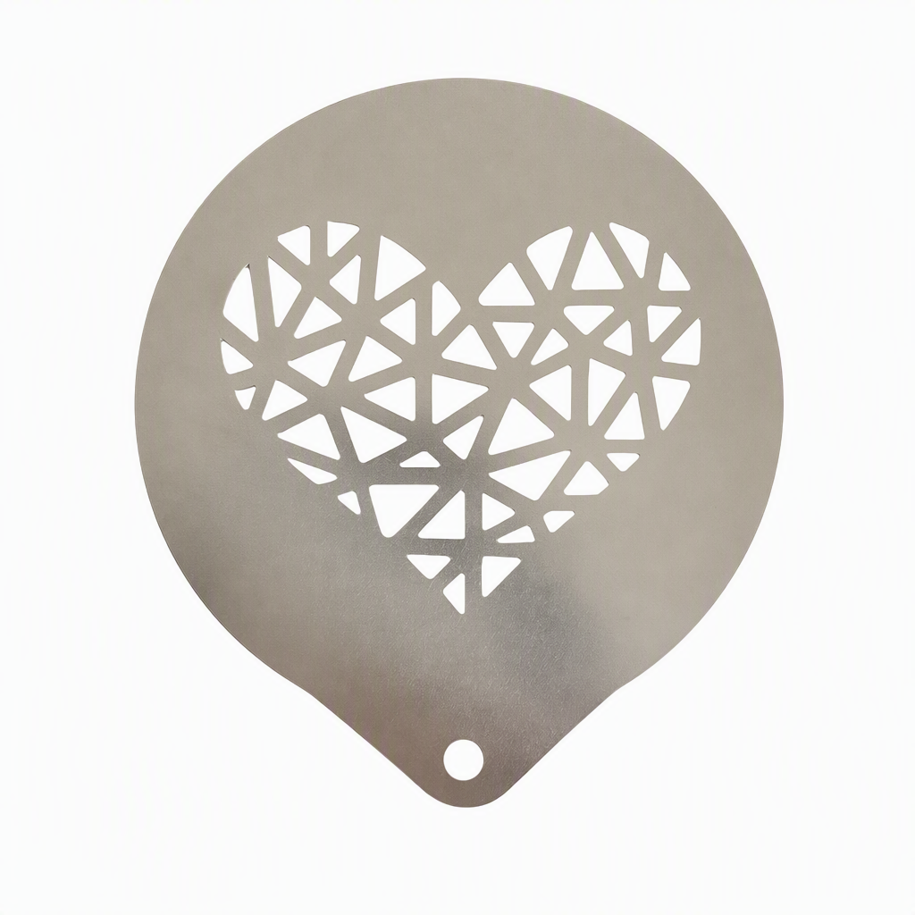 Stainless Steel Coffee Latte Art Stencil