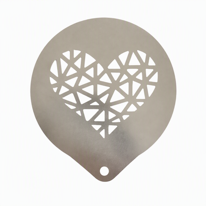 Stainless Steel Coffee Latte Art Stencil