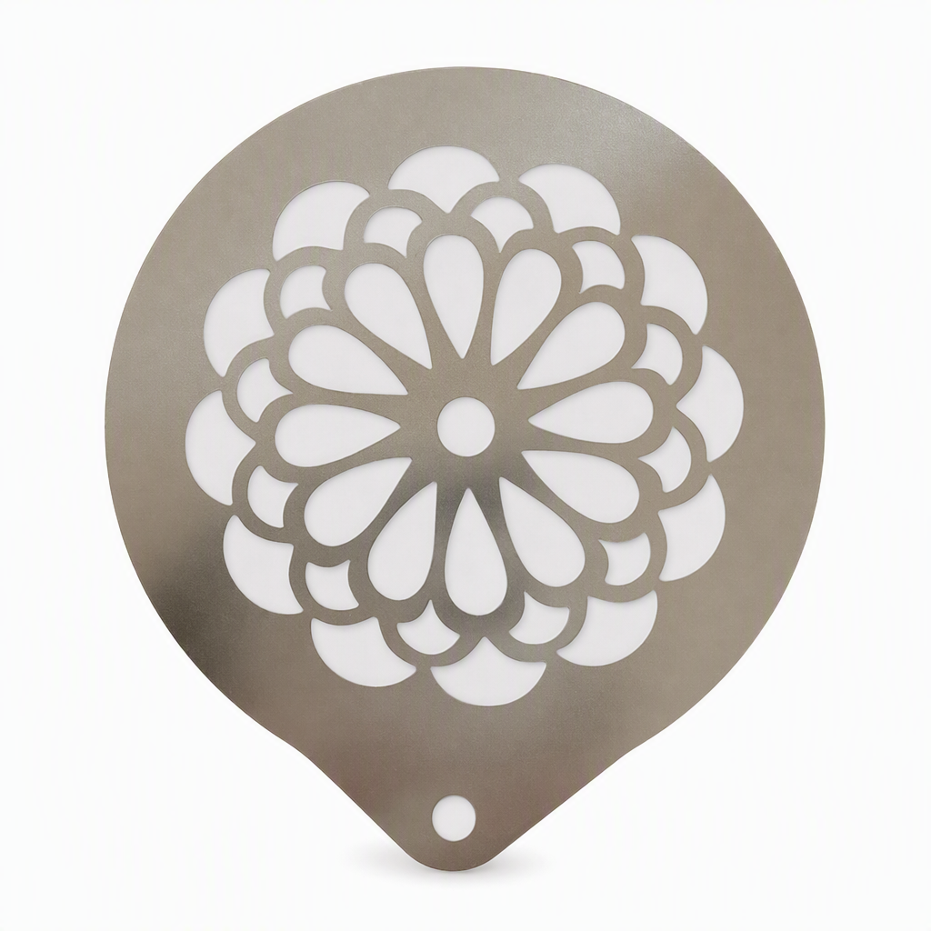 Stainless Steel Coffee Latte Art Stencil