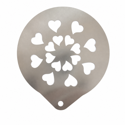 Stainless Steel Coffee Latte Art Stencil