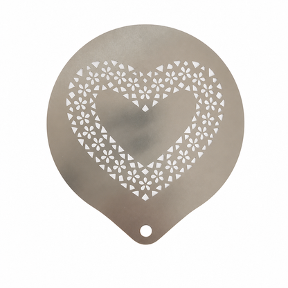Stainless Steel Coffee Latte Art Stencil