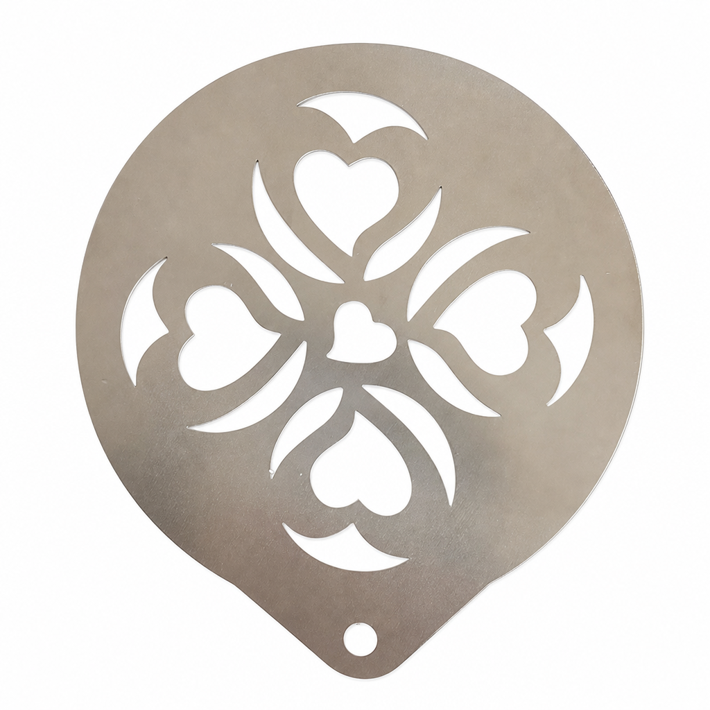 Stainless Steel Coffee Latte Art Stencil