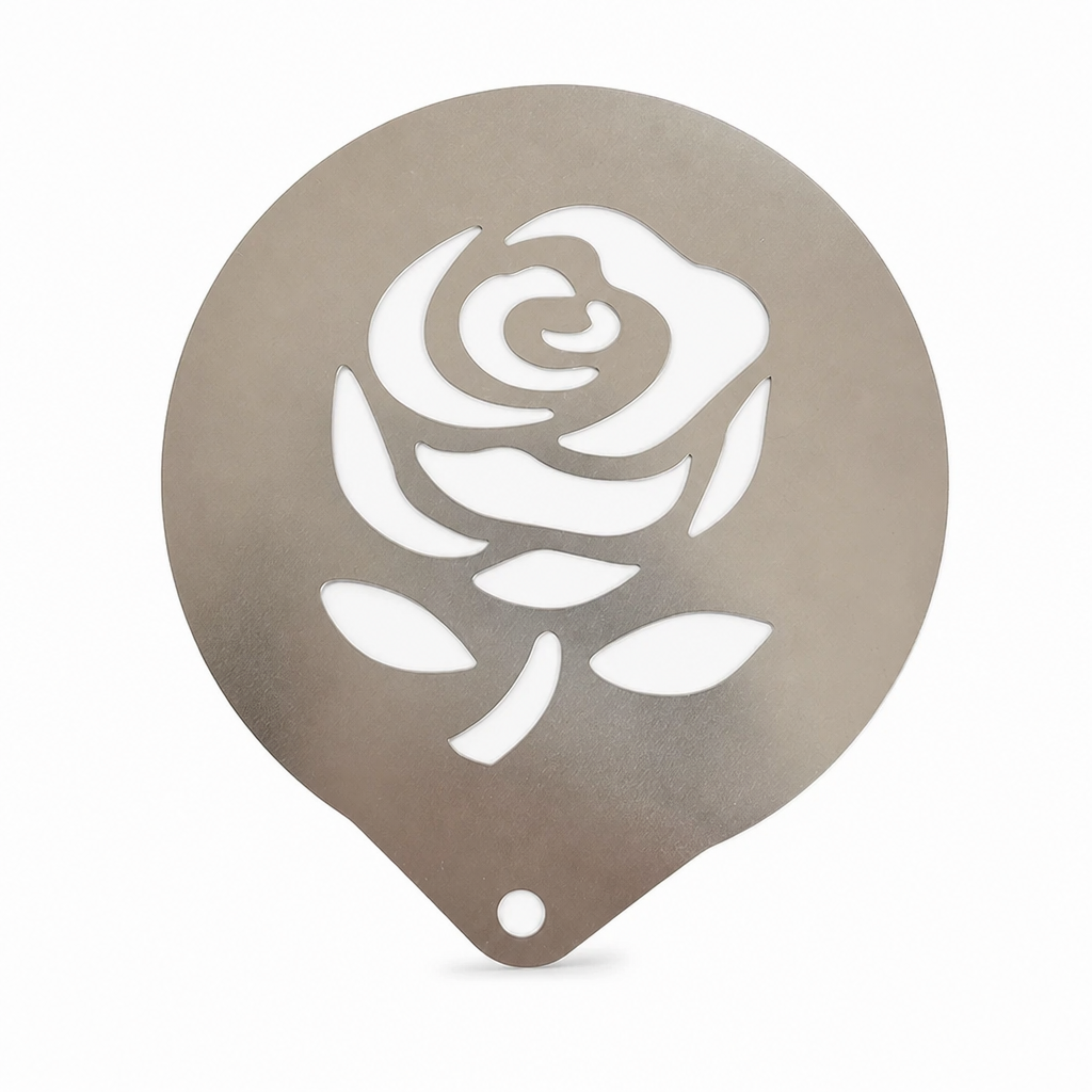 Stainless Steel Coffee Latte Art Stencil