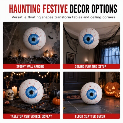 🎃 Giant 22" 4D Eyeball Balloons | Creepy Halloween Party Decorations for Spooky Home & Garden