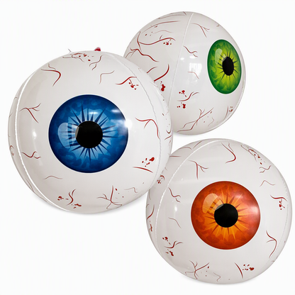 🎃 Giant 22" 4D Eyeball Balloons | Creepy Halloween Party Decorations for Spooky Home & Garden