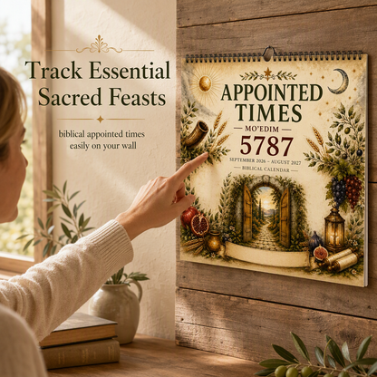 Appointed Times Wall Calendar for Planning and Scheduling