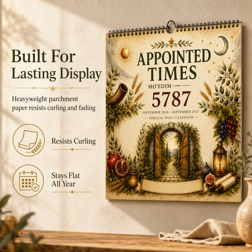 Appointed Times Wall Calendar for Planning and Scheduling