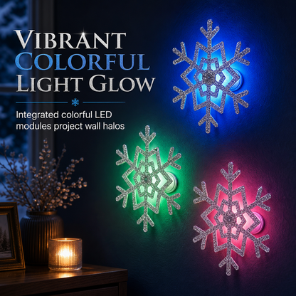 🎁🎄Christmas Sale 50% OFF!💞50K+ SOLD!⏳✨Glowing Snowflake Night Light Wall Stickers