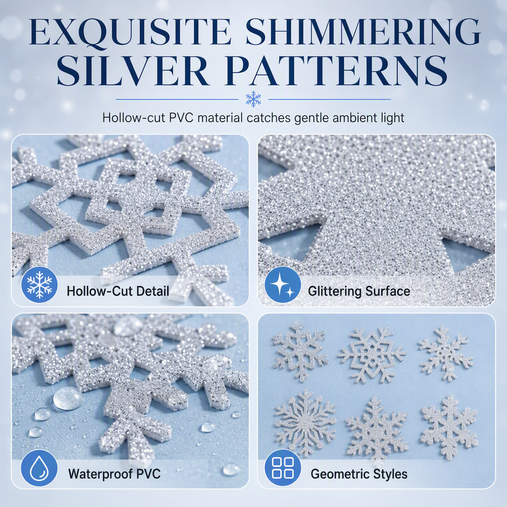 🎁🎄Christmas Sale 50% OFF!💞50K+ SOLD!⏳✨Glowing Snowflake Night Light Wall Stickers