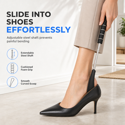 🎁BUY 1 GET 1 FREE!🎁Telescopic Stainless Steel Long-Handle Shoe Horn