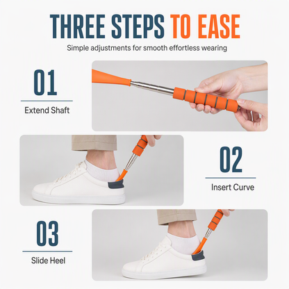 🎁BUY 1 GET 1 FREE!🎁Telescopic Stainless Steel Long-Handle Shoe Horn