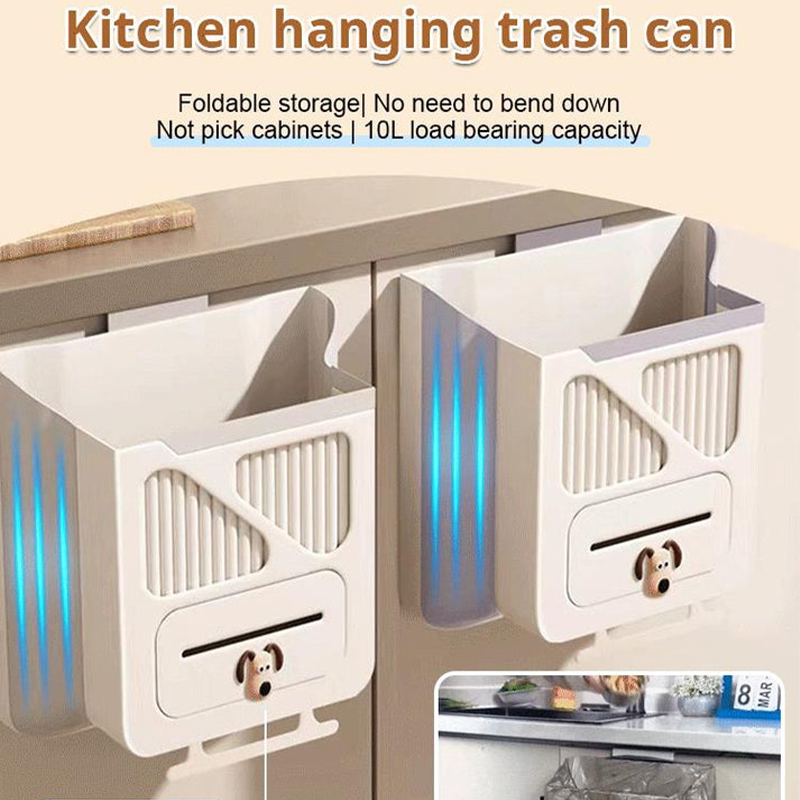 Hanging Folding Mini Kitchen Trash Can