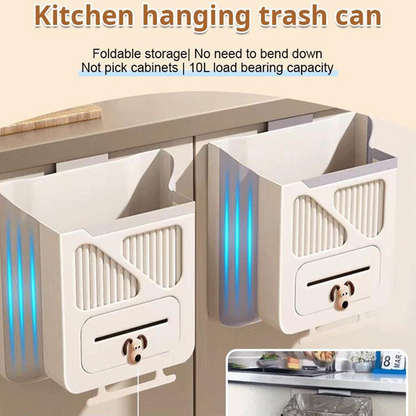 Hanging Folding Mini Kitchen Trash Can