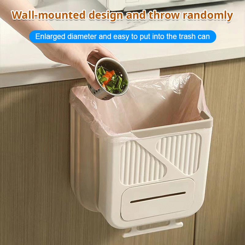 Hanging Folding Mini Kitchen Trash Can