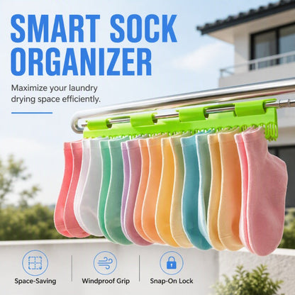 Universal Multi-Purpose Space-Saving Sock Hanger