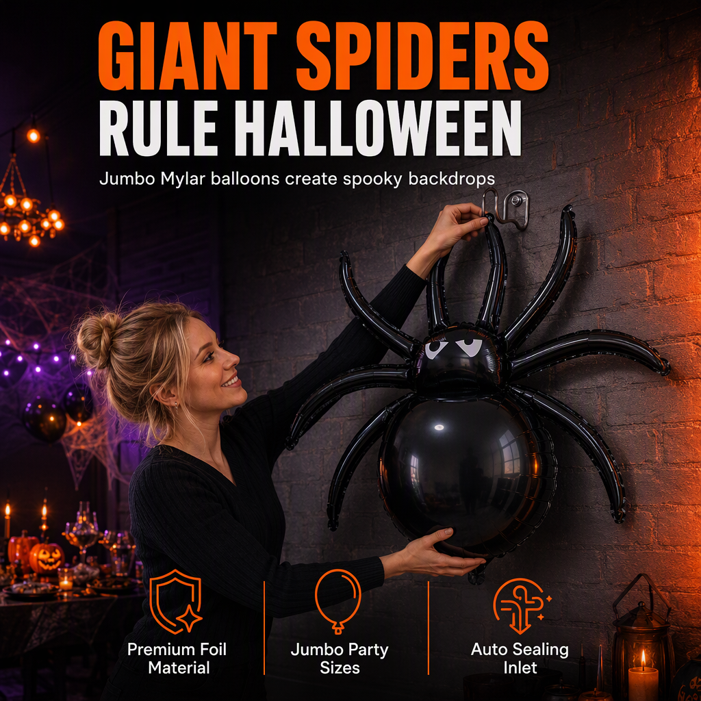 Halloween Clawed Spider Balloon for Party Decoration & Photo Props