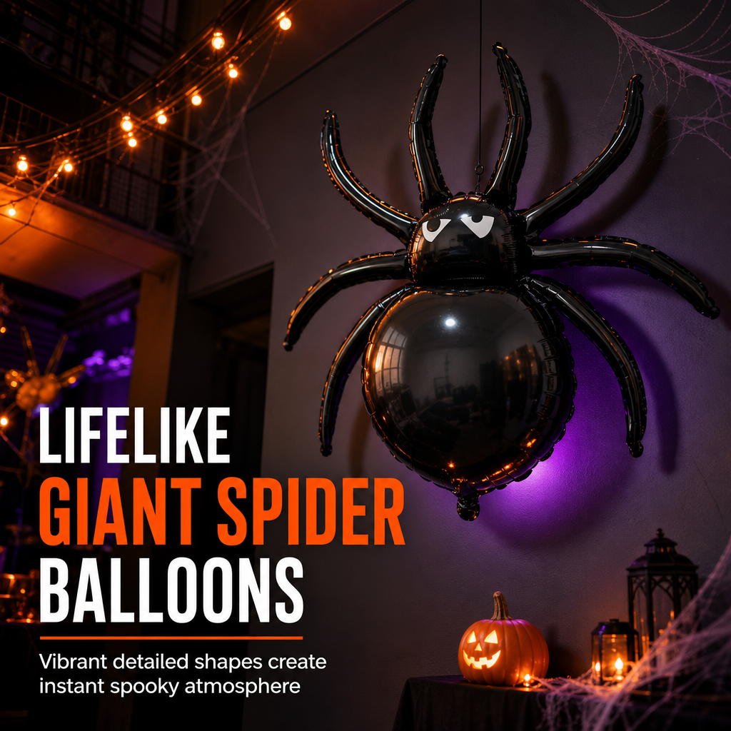 Halloween Clawed Spider Balloon for Party Decoration & Photo Props