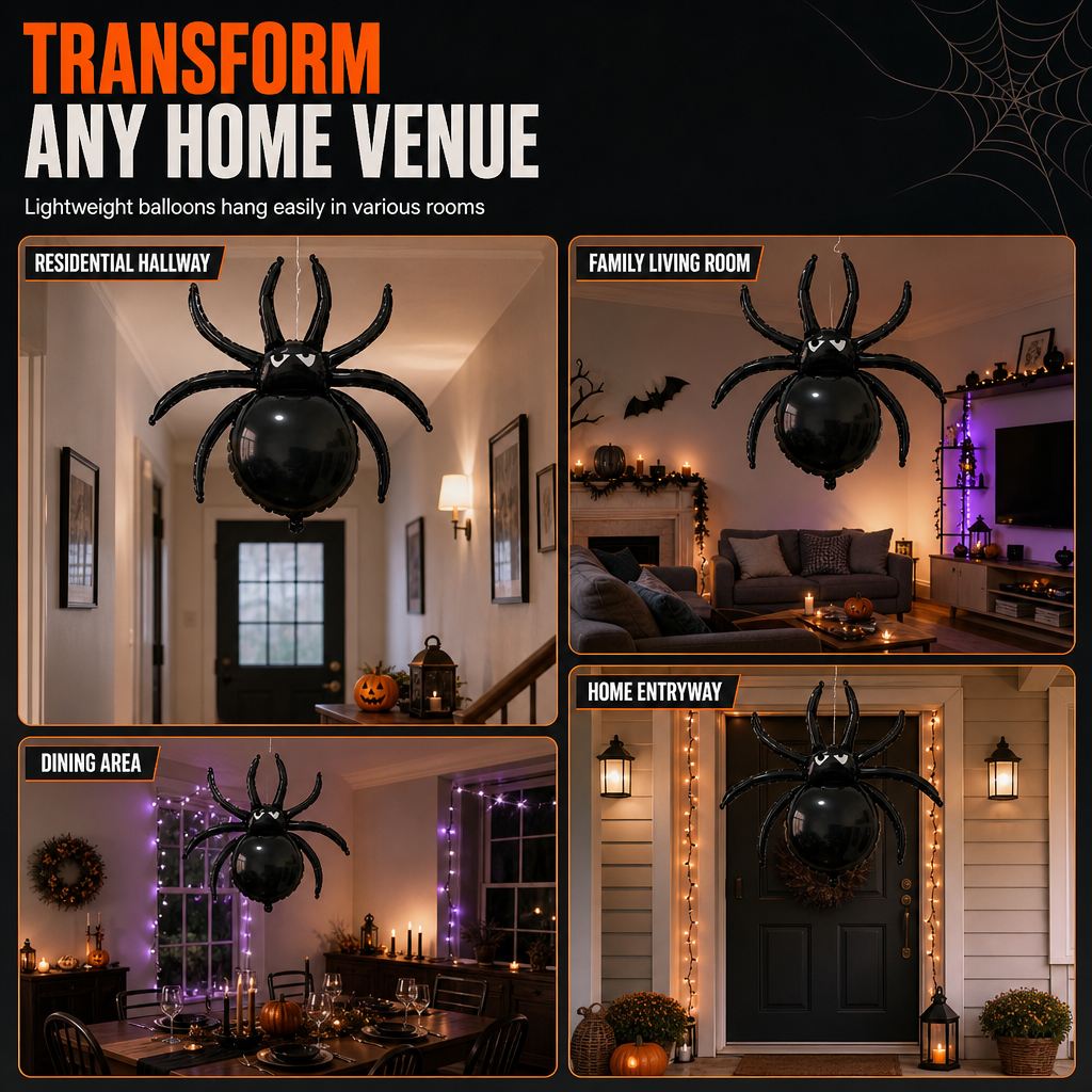 Halloween Clawed Spider Balloon for Party Decoration & Photo Props