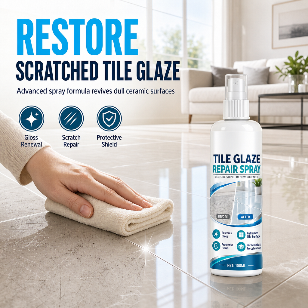 ✨🏠 Ceramic Tile Repair Spray – Refresh Fine Scratches & Restore Gloss