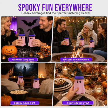 3D Printed Halloween Can Holder with Witch Hat Lid