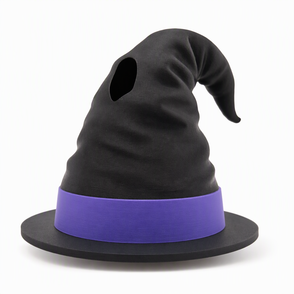 3D Printed Halloween Can Holder with Witch Hat Lid