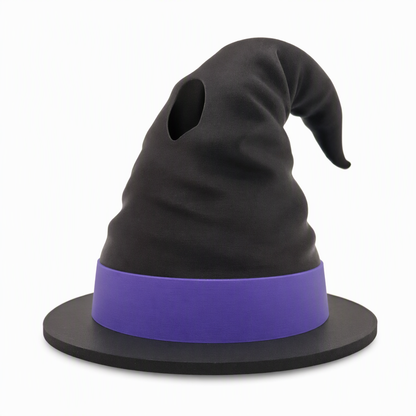 3D Printed Halloween Can Holder with Witch Hat Lid