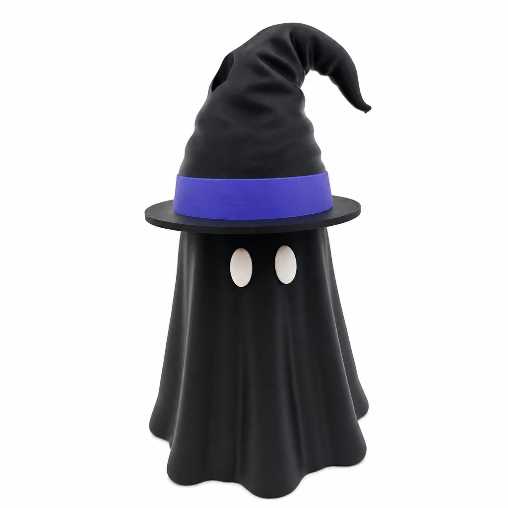 3D Printed Halloween Can Holder with Witch Hat Lid