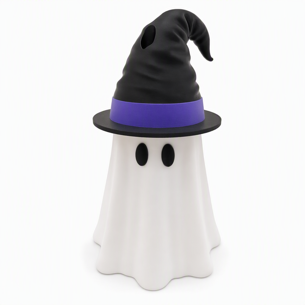 3D Printed Halloween Can Holder with Witch Hat Lid