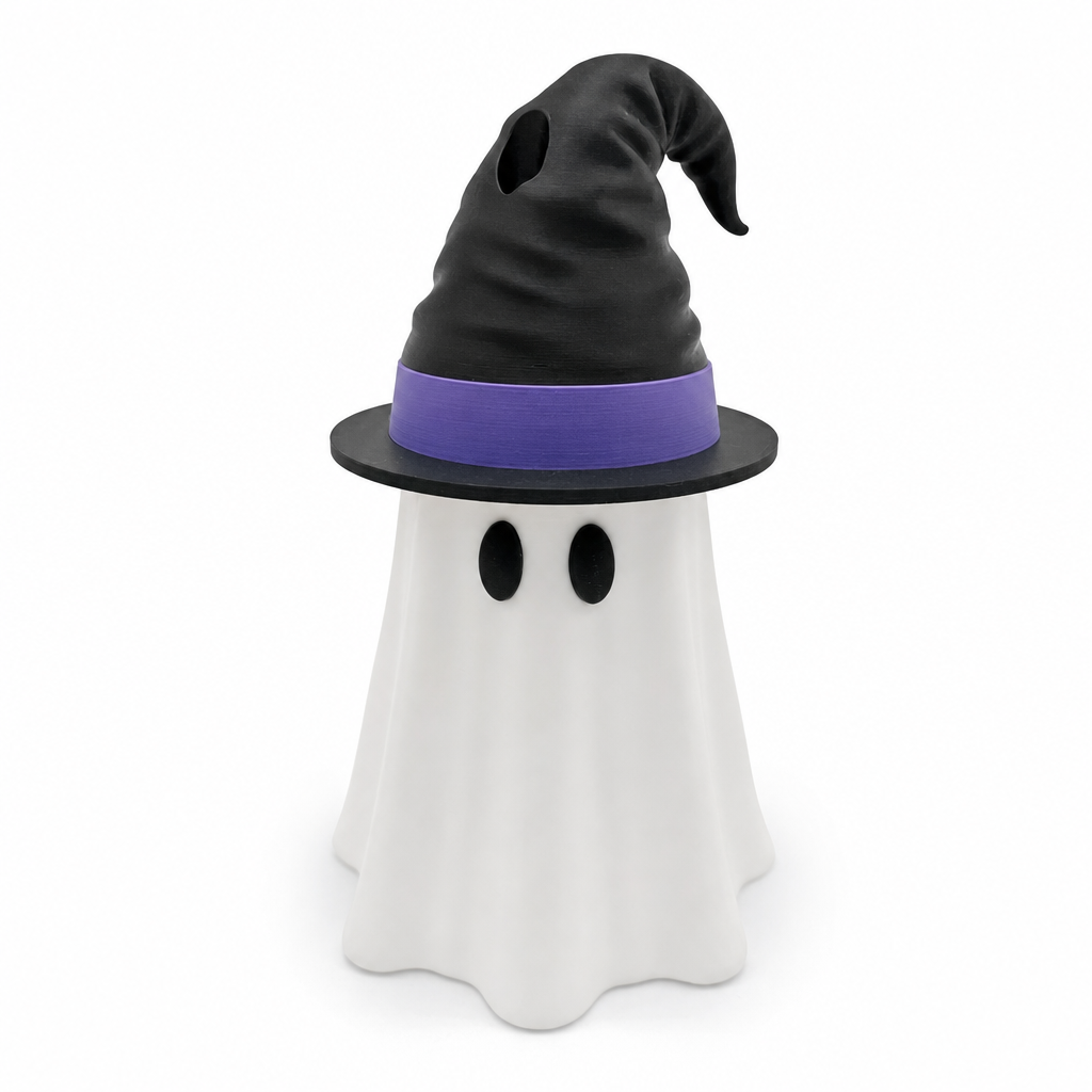 3D Printed Halloween Can Holder with Witch Hat Lid