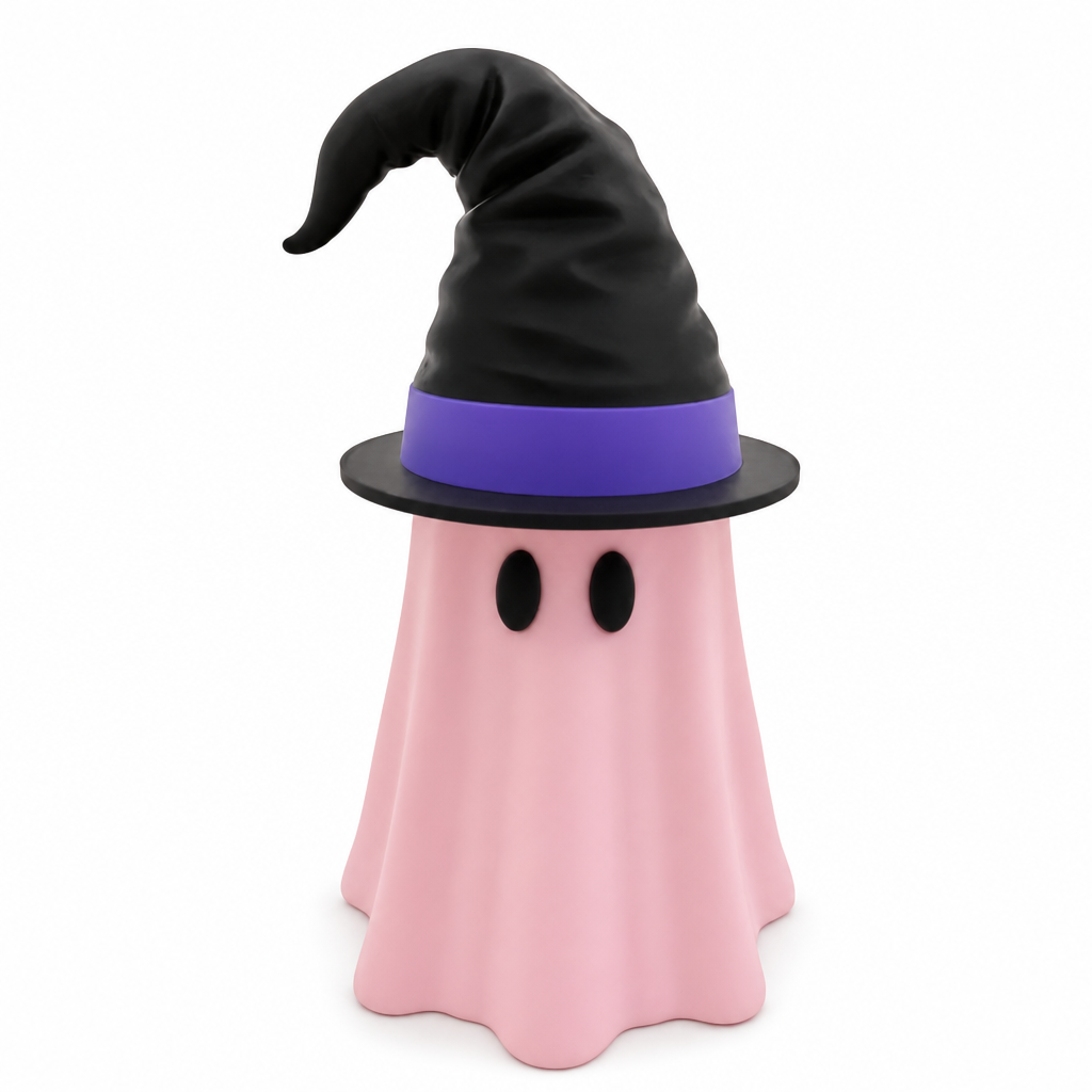 3D Printed Halloween Can Holder with Witch Hat Lid