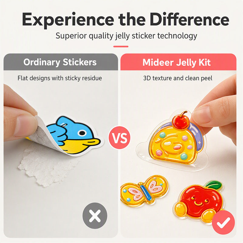 🎨✨ DIY Jelly Sticker Kit for Kids – Draw, Create, Peel & Decorate