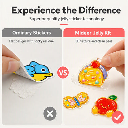 🎨✨ DIY Jelly Sticker Kit for Kids – Draw, Create, Peel & Decorate