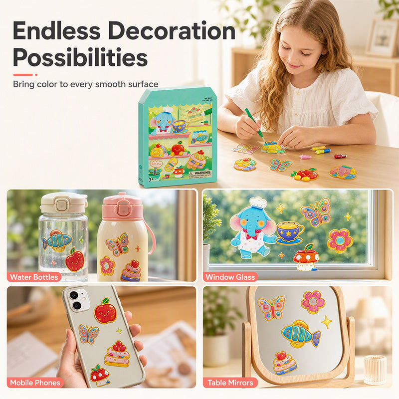 🎨✨ DIY Jelly Sticker Kit for Kids – Draw, Create, Peel & Decorate