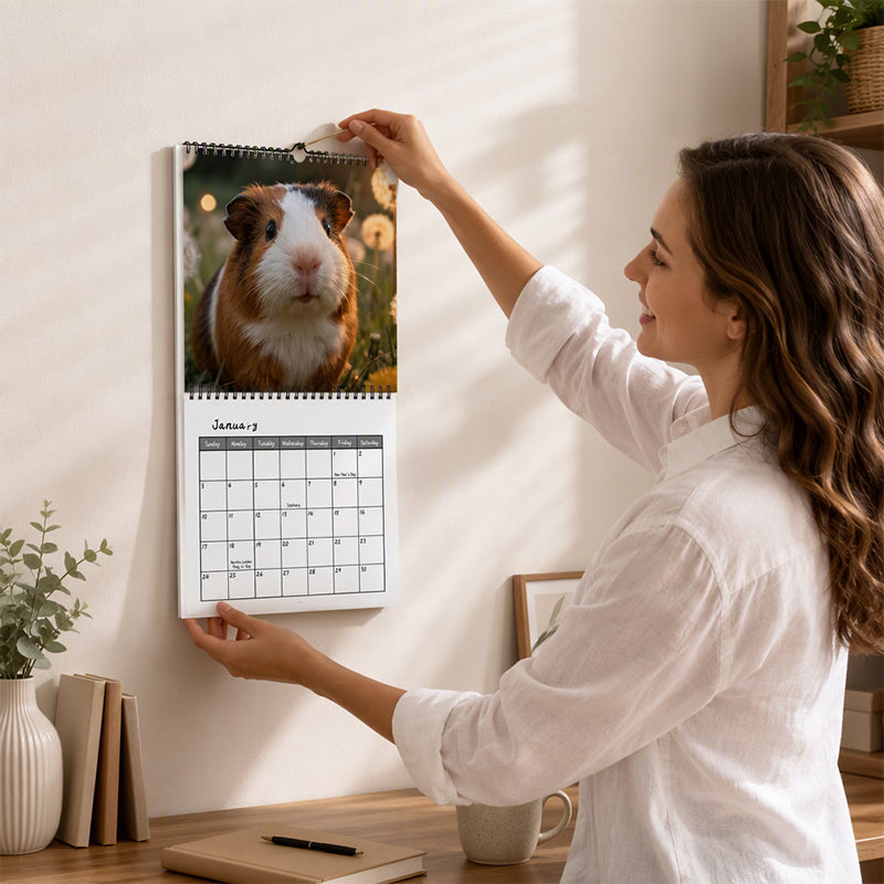 🎁🎄Christmas Sale 50% OFF!💞50K+ SOLD!⏳✨Adorable Guinea Pig Wall Calendar
