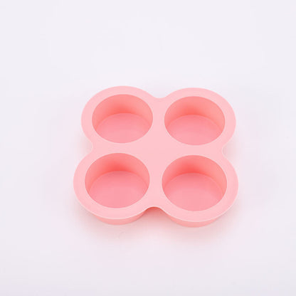 4-Cavity Silicone Cake Baking Mold