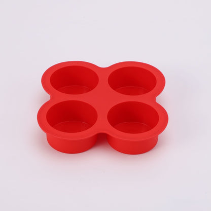 4-Cavity Silicone Cake Baking Mold