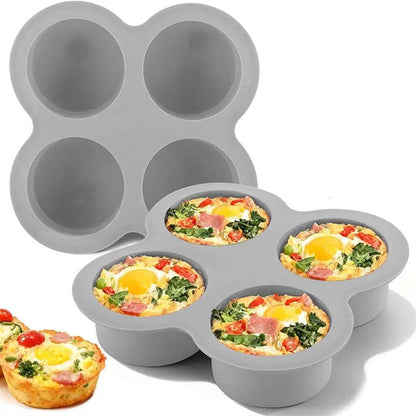 4-Cavity Silicone Cake Baking Mold