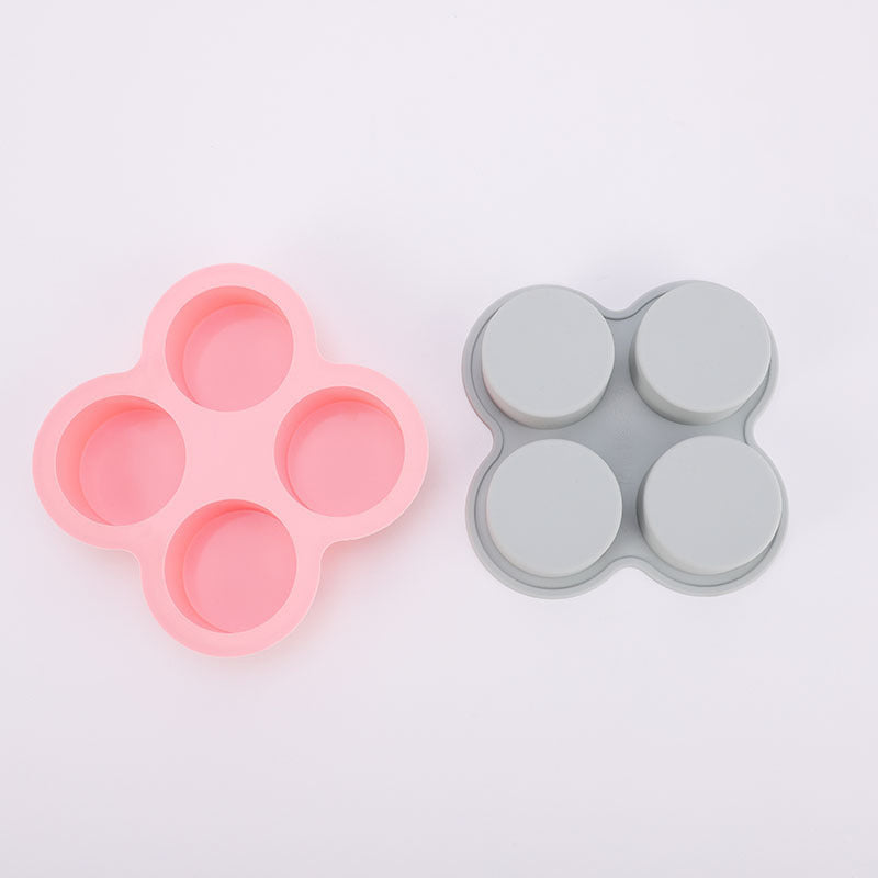 4-Cavity Silicone Cake Baking Mold