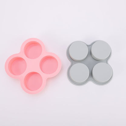 4-Cavity Silicone Cake Baking Mold
