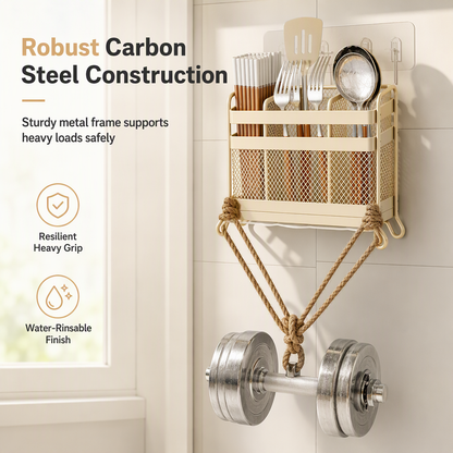 Wall-Mounted Kitchen Utensil Holder