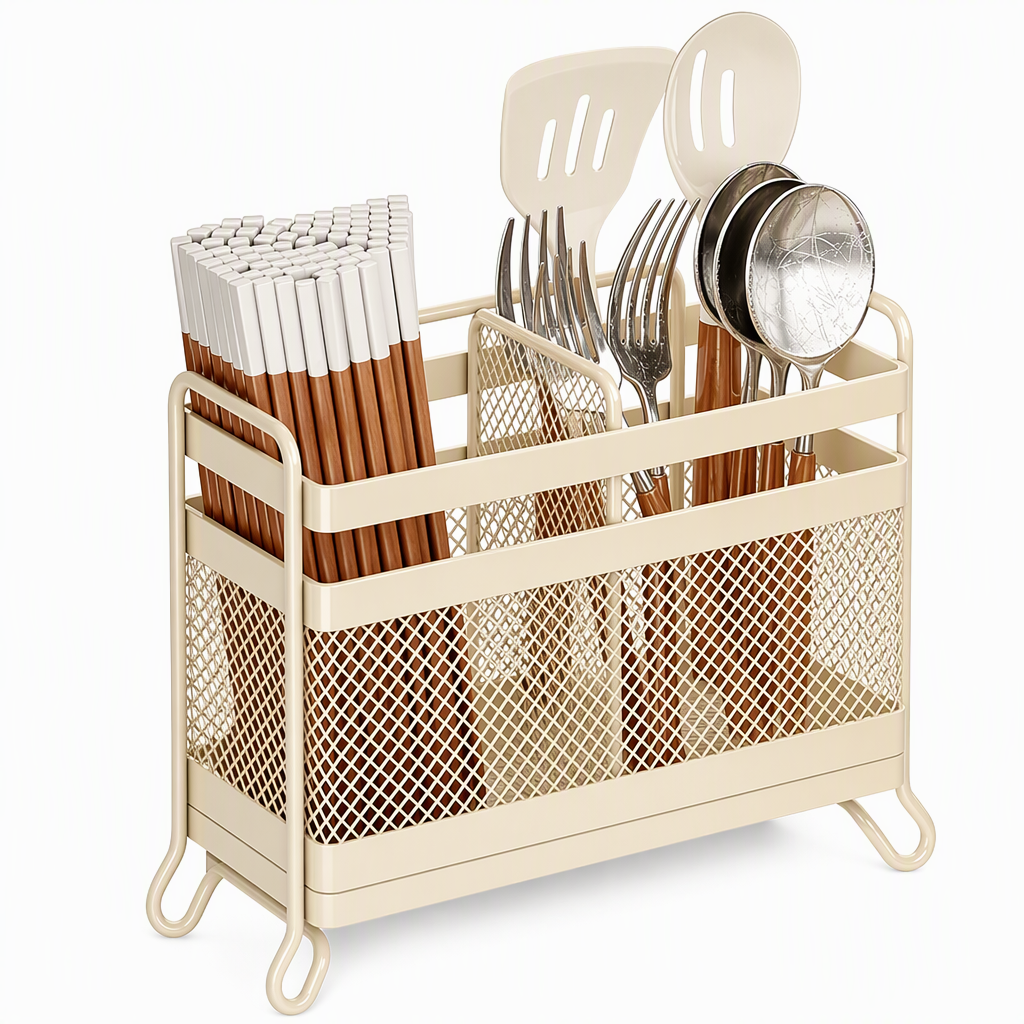 Wall-Mounted Kitchen Utensil Holder