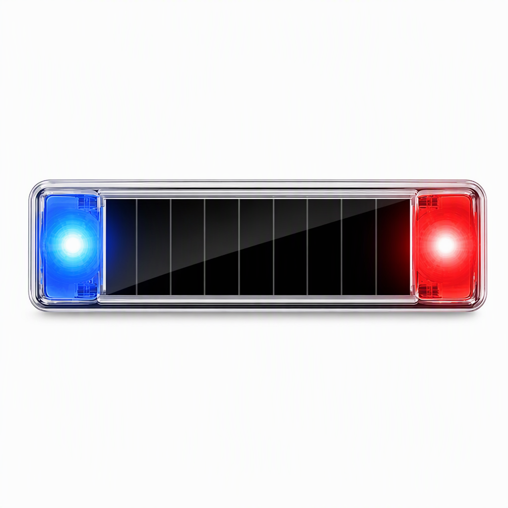 Solar-Powered Car Simulation Anti-Theft Warning Light
