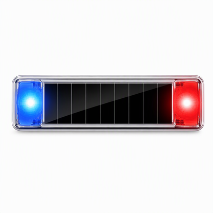 Solar-Powered Car Simulation Anti-Theft Warning Light