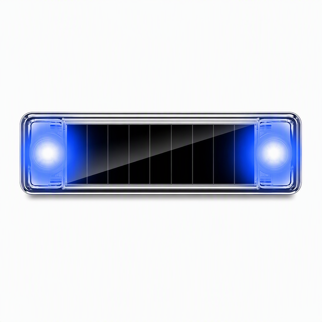 Solar-Powered Car Simulation Anti-Theft Warning Light