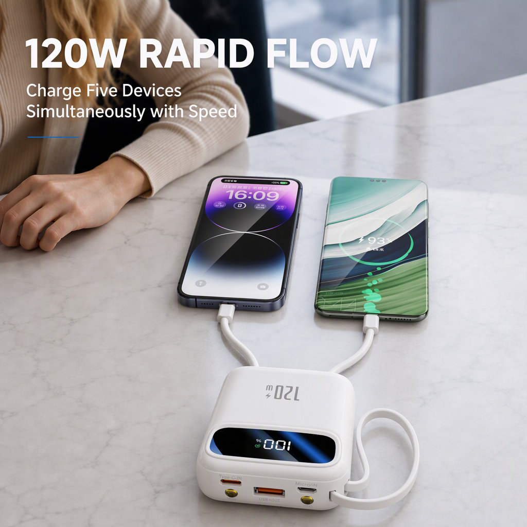 120W Fast-Charge Power Bank
